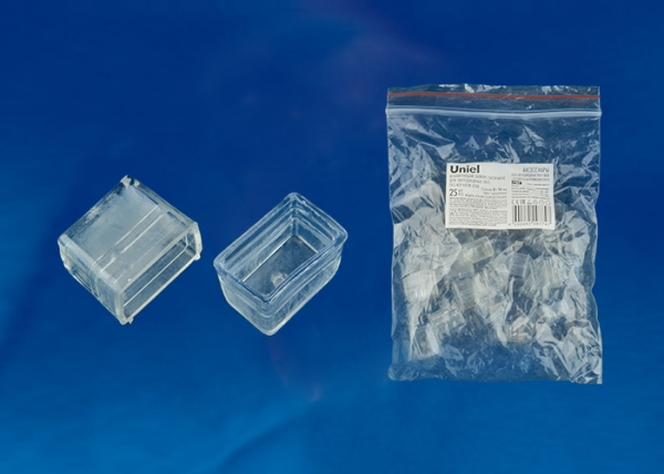UCW-N21 CLEAR 025 POLYBAG Изолирующий зажим (заглушка) для светодиодных лент ULS-N21 NEON 220В, 8x16 UCW-N21 CLEAR 025 POLYBAG Изолирующий зажим (заглушка) для светодиодных лент ULS-N21 NEON 220В, 8x16